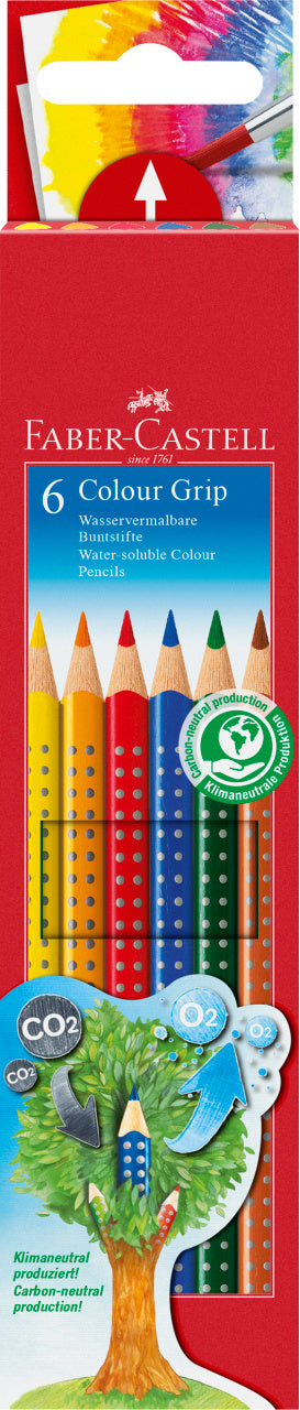 CREIOANE COLORATE 6 CULORI GRIP 2001 FABER-CASTELL CREIOANE COLORATE 6 CULORI GRIP 2001 FABER-CASTELL